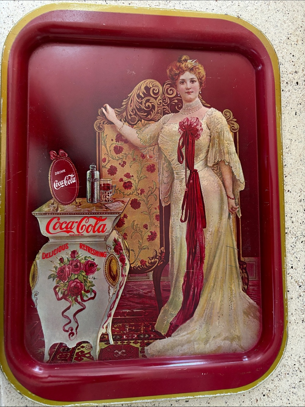 Coca Cola Red Vintage Decorative Serving Tray